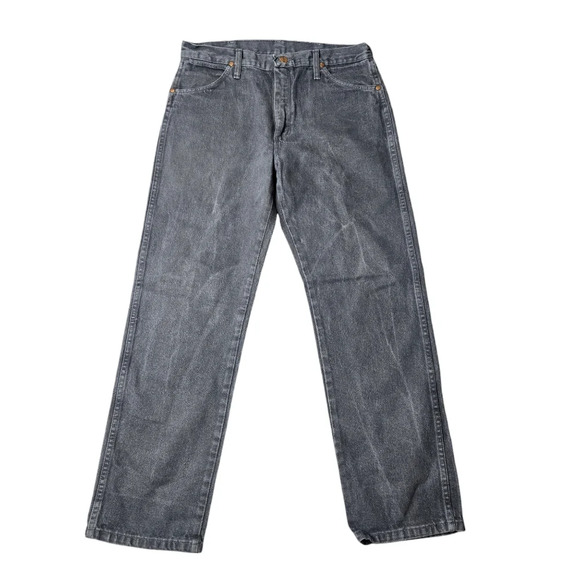 Wrangler Black Washed Out Mens Jean 32x 30 - Picture 1 of 5